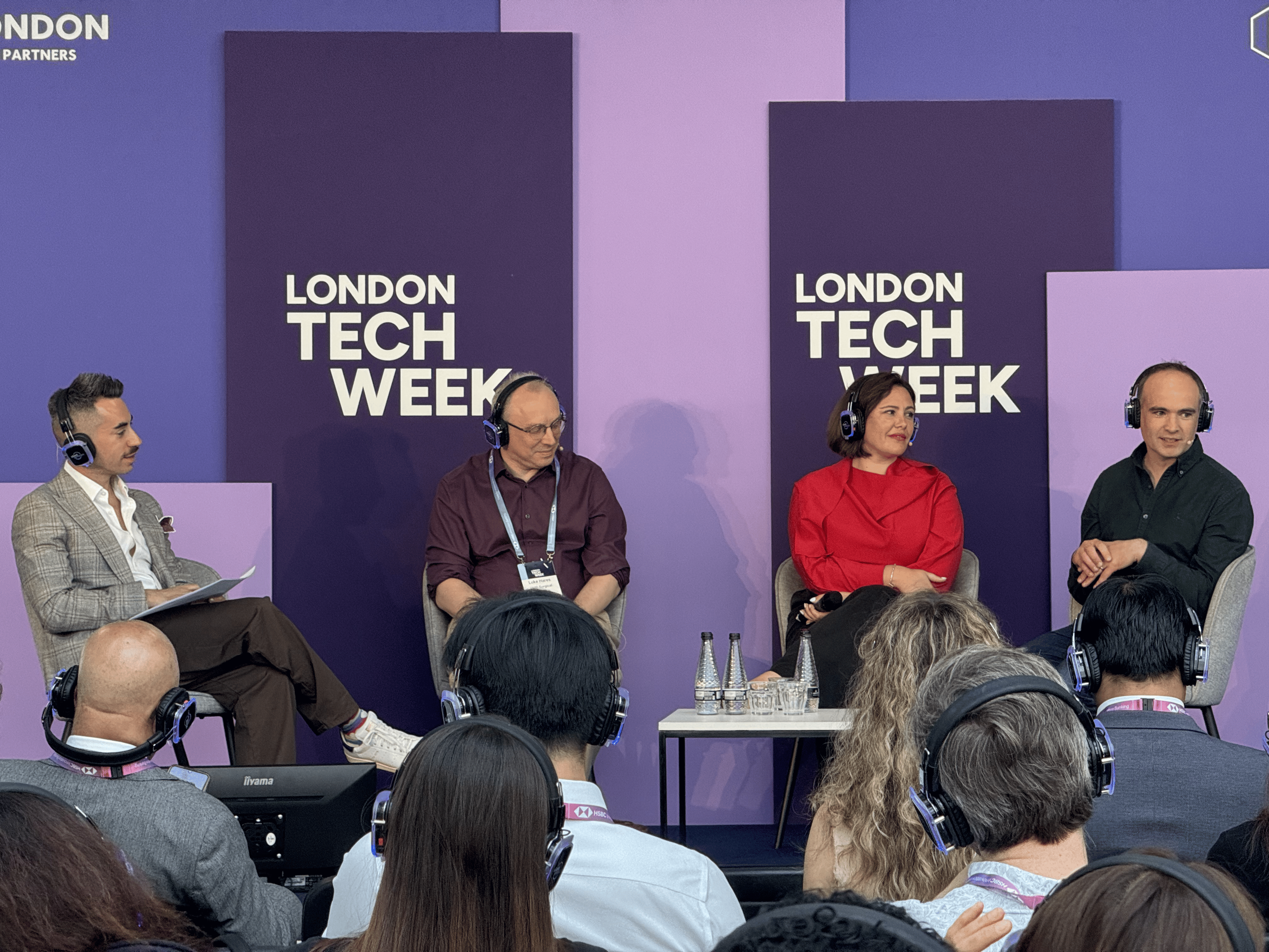 Fireside chat session at London Tech Week 2026