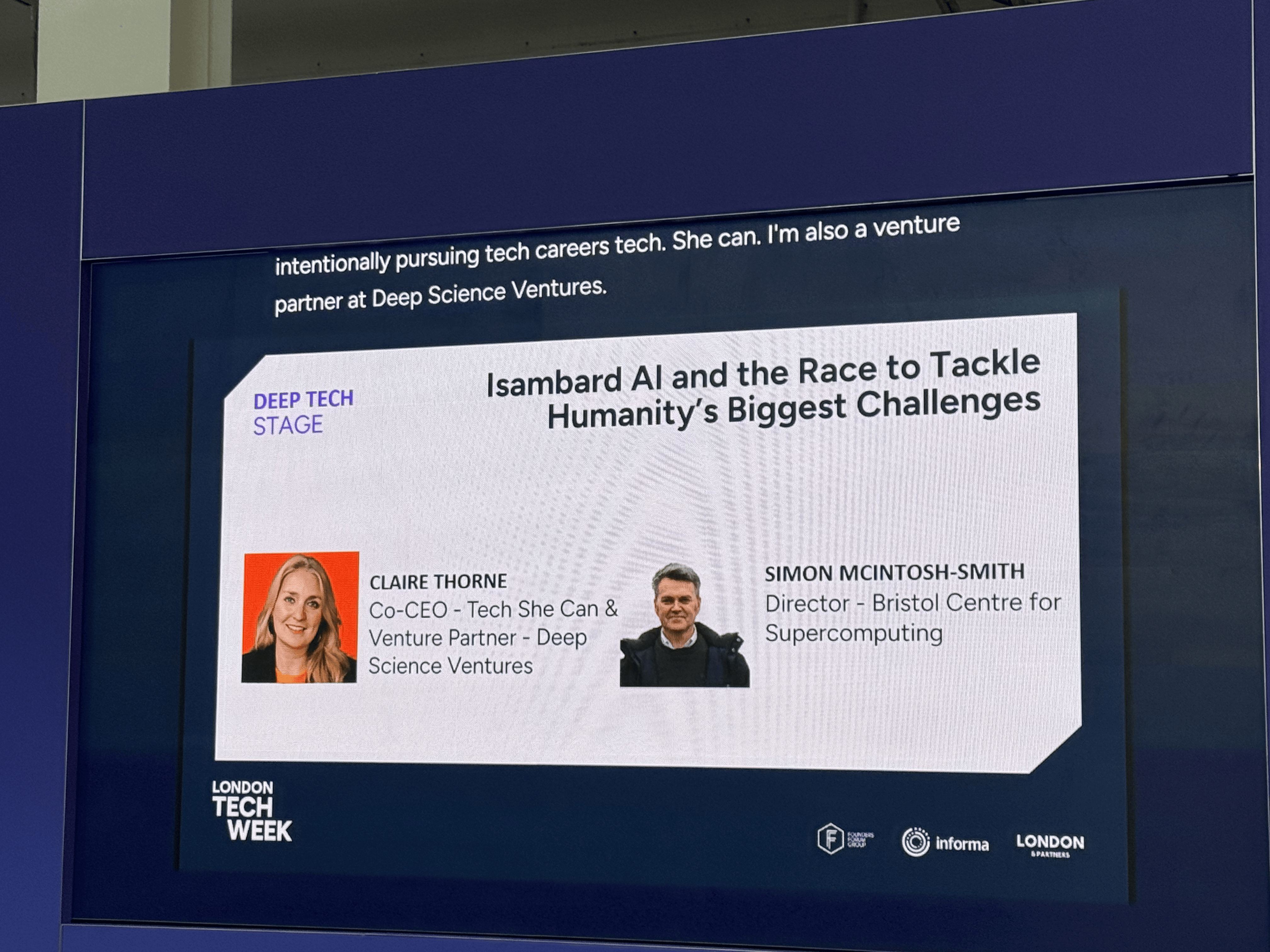 Jolene Gan at the Isambard AI session, London Tech Week 2026