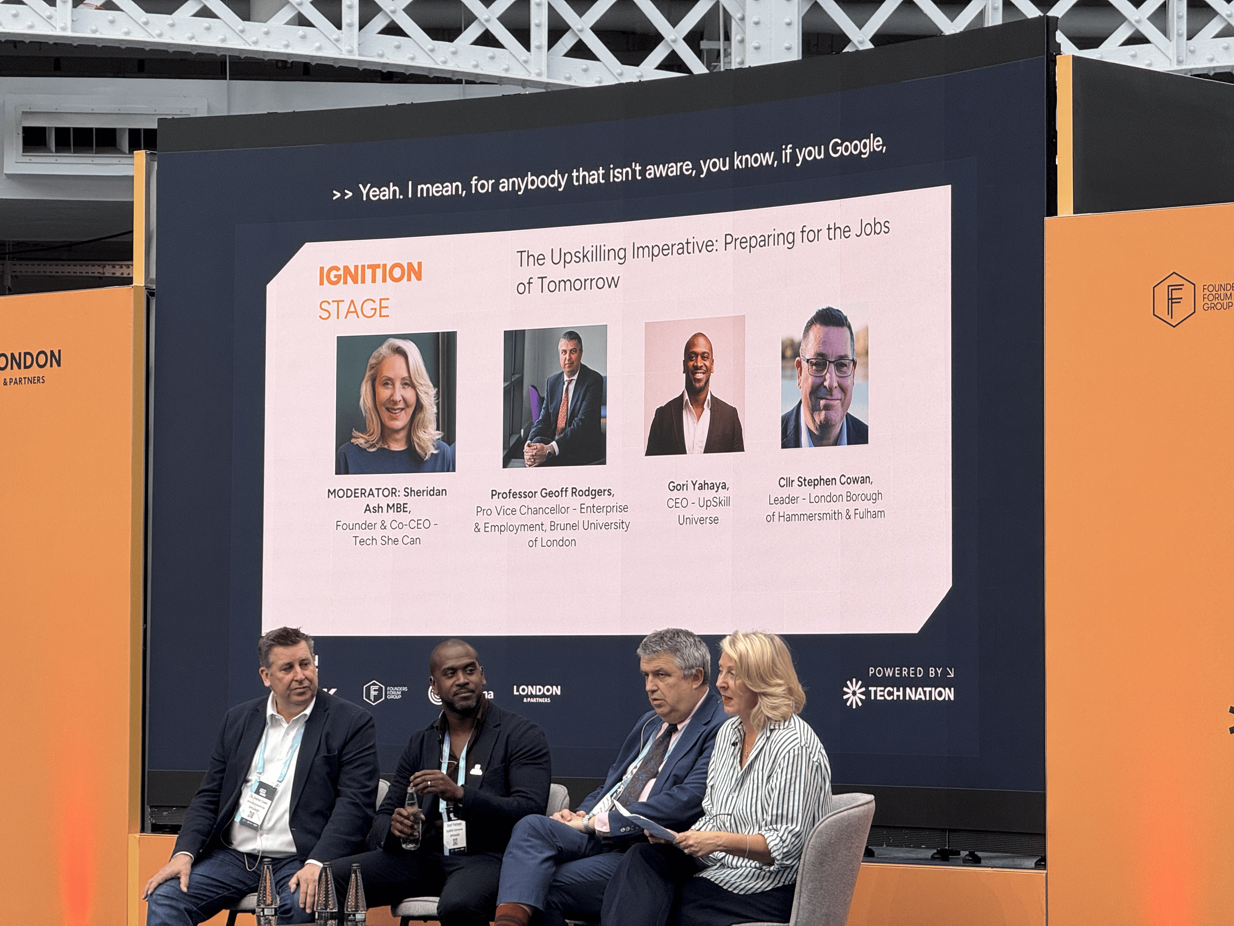 The upskilling imperative session, London Tech Week 2026
