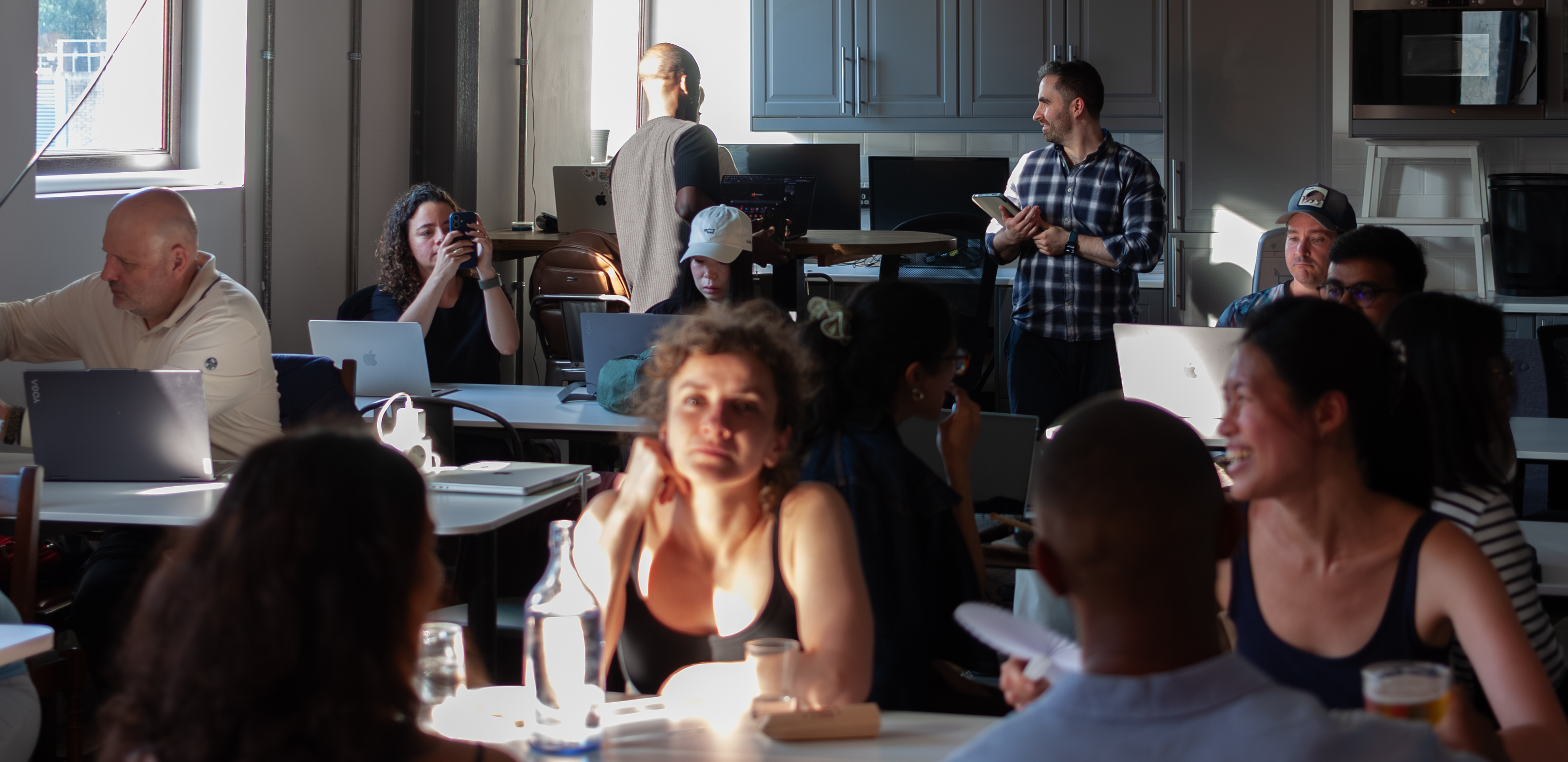 Attendees at AI app-building workshop, London, 18 June 2026