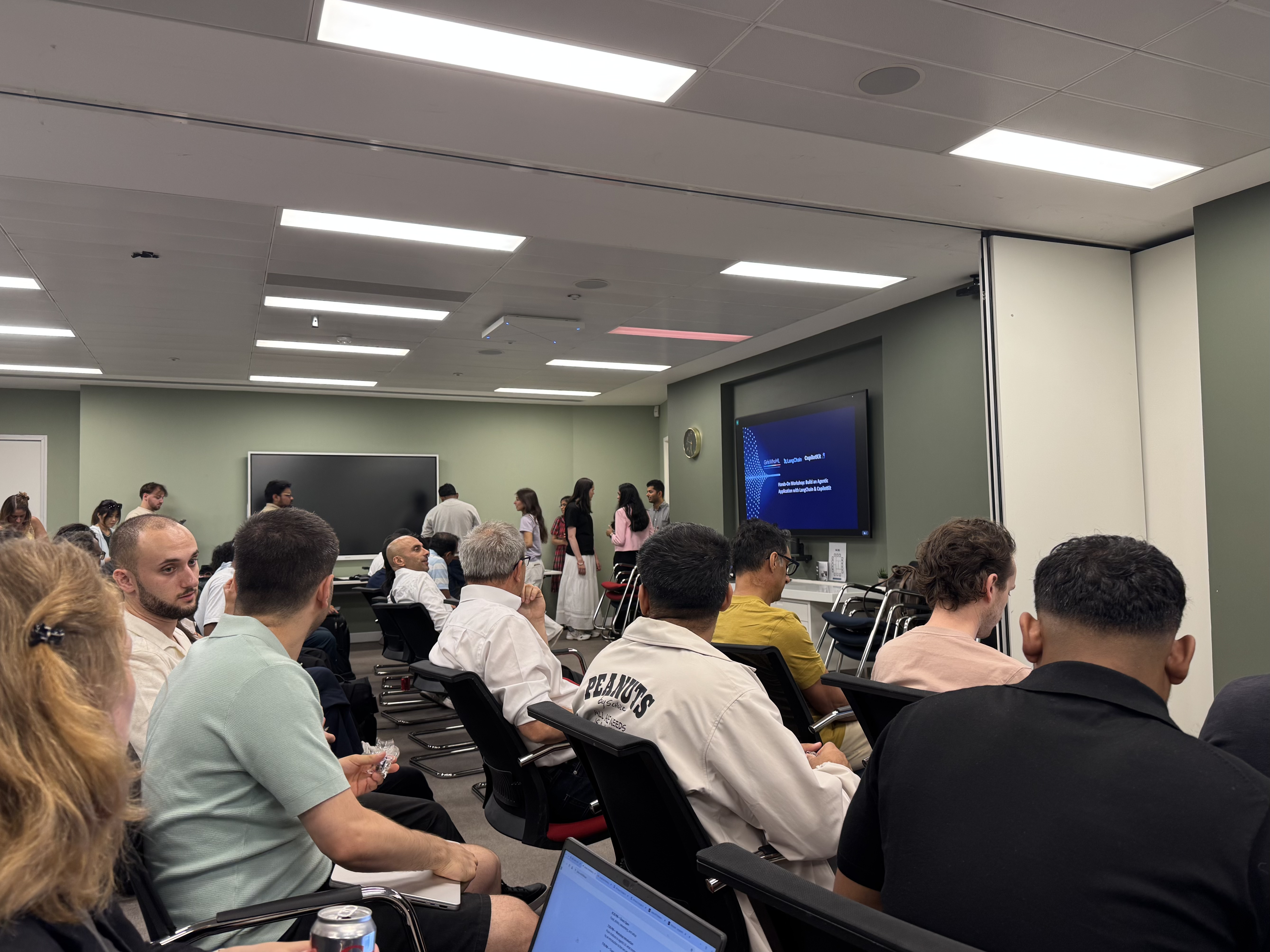 LangChain Community London x GirlsWhoML x CopilotKit workshop, event photo