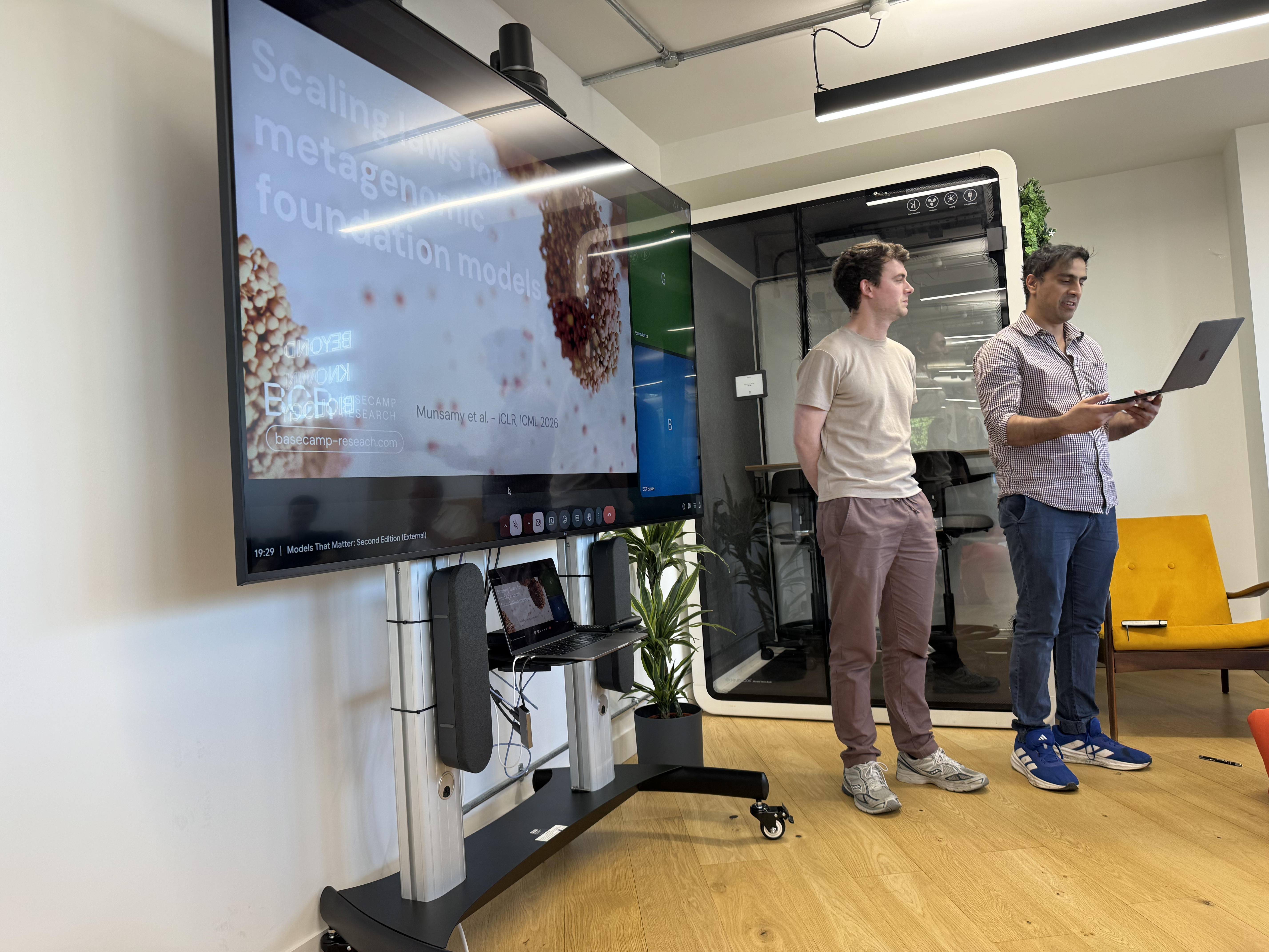 Talk session at Models That Matter, Basecamp Research
