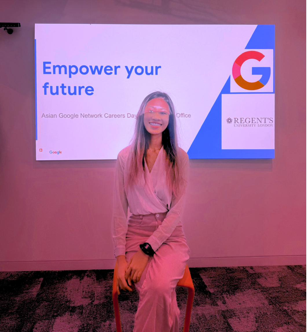 Jolene Gan at Google with Regent's University colleagues