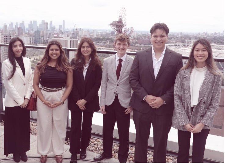 Group photo at the FCA building rooftop with fellow delegates