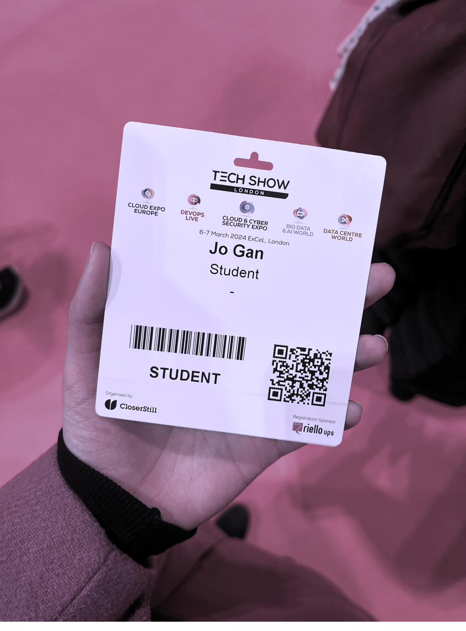 Tech Show London 2024 name card