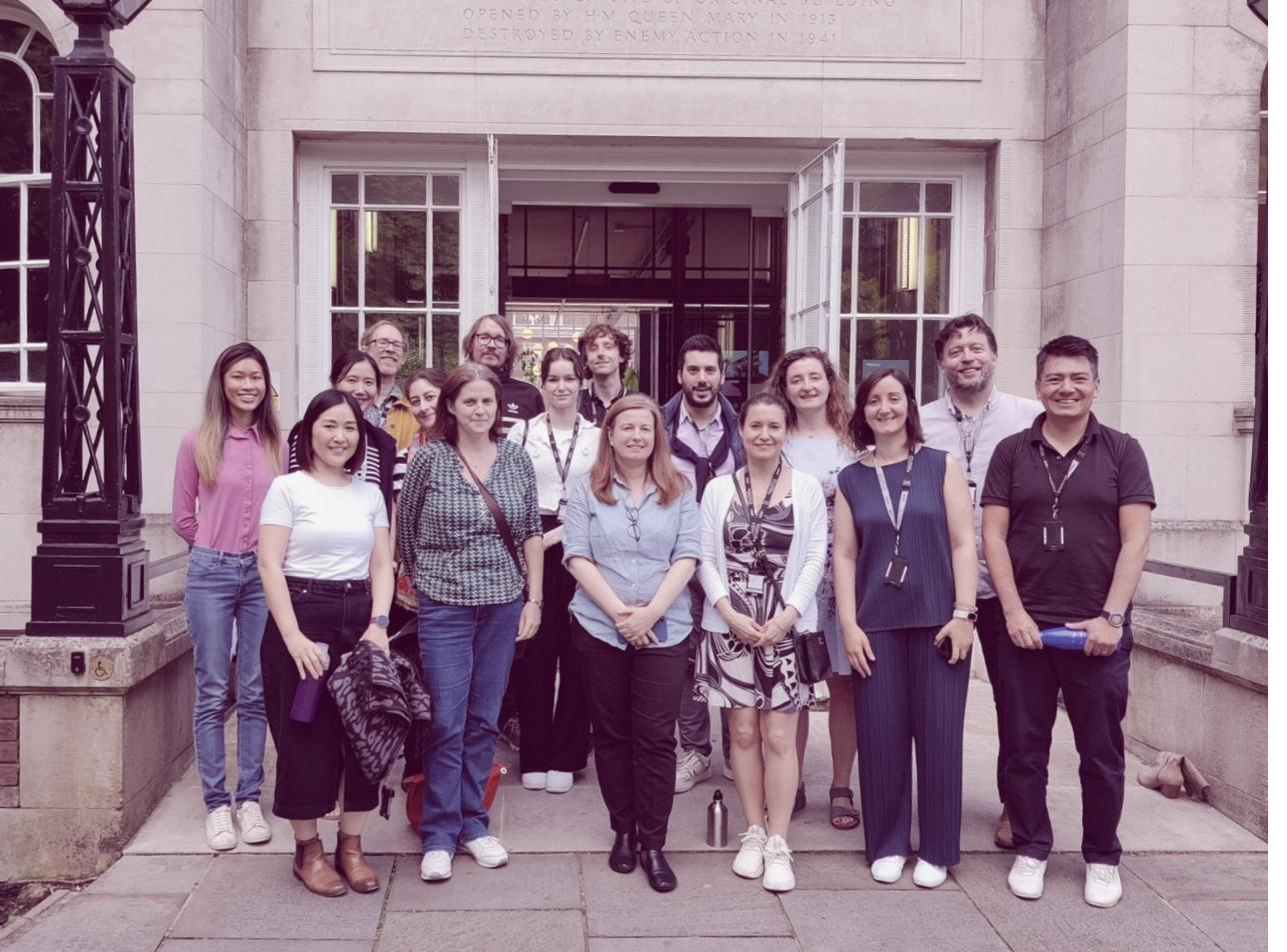 REPT team group photo at Regent's main entrance